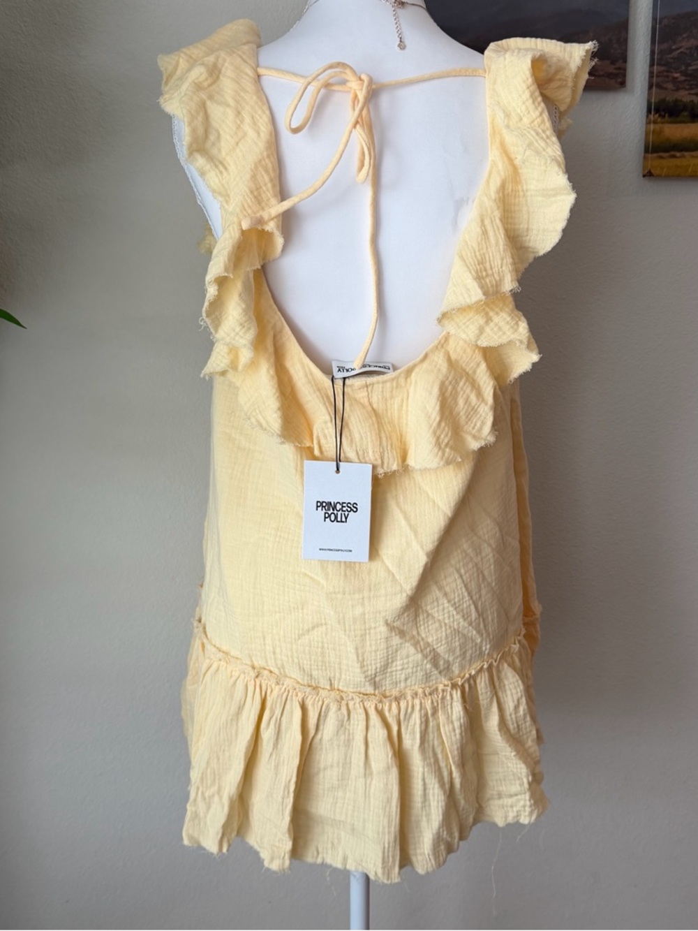 Princess Polly Yellow Ruffle Mini Dress - Picture 4 of 6